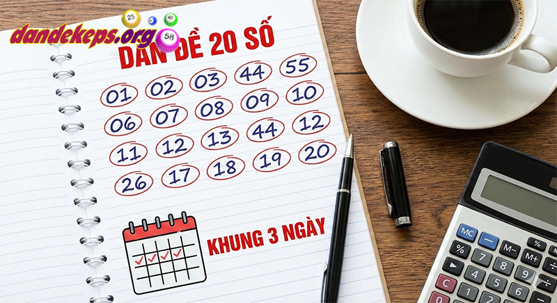 Cách vận hành của dàn đề 20 số trong khung 3 ngày