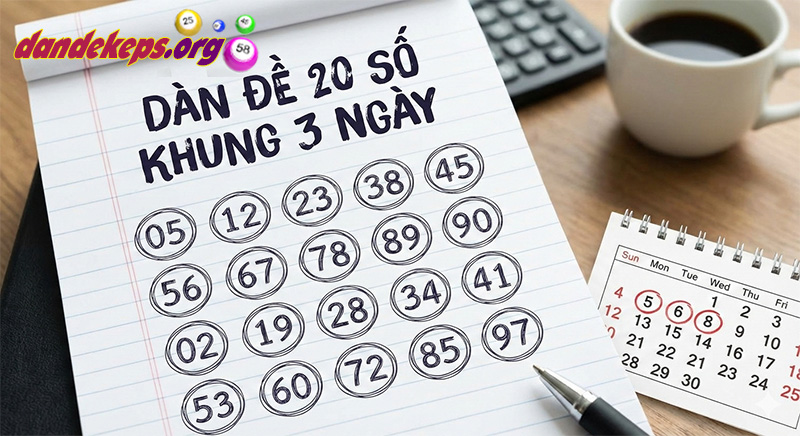 Cách Chọn Dàn Đề 20 Số Khung 3 Ngày Chuẩn Kinh Nghiệm